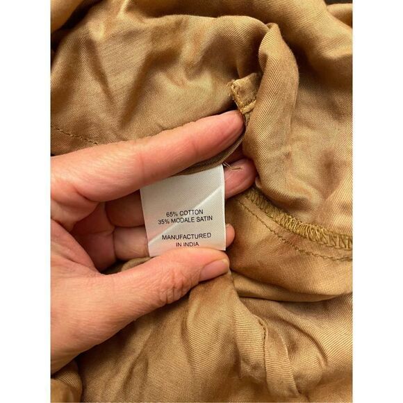 Free People  Brenda Knight Laced Slip Dressing gold color size S - Picture 10 of 10